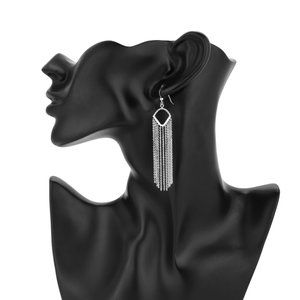 Vanbelle Sterling Silver Jewelry Chandelier Chain Tassel Earrings